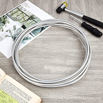 Pelopy Aluminum Armature Wire Bendable Sculpting, Silver, 3/8 Inch,20ft | Thick Metal Wire for Dolls and Floral Designs, Jewelry Making and Weaving Crafts, Holds Shape Well for Art Projects - size: 3/8 Inch,20ft
