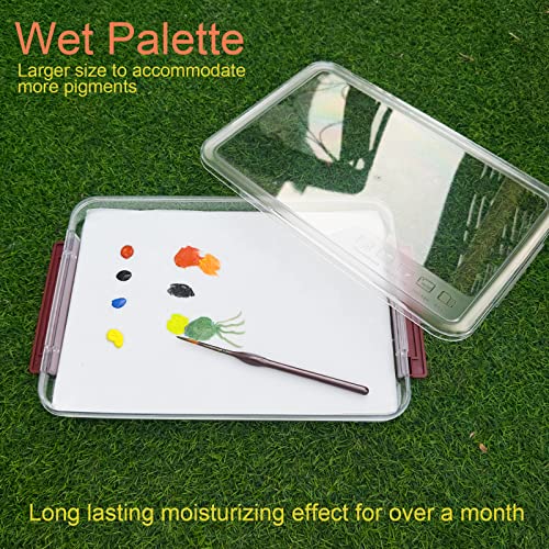 9.5x14.5x1.6 inches Wet Palette for Miniature Models - Wet pallete for Acrylic Painting Wet pallets for Painting Miniatures Keep Your Paint Wet for Longer for Miniature Models