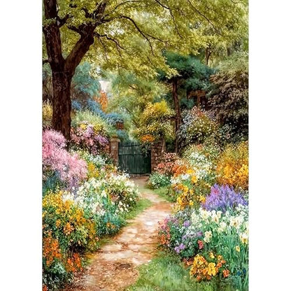 Auremi Flowers Trees Diamond Art Painting, 5D Landscape Diamond Painting Kits, Full Drill Diamond Dots Paintings for Beginners, Crystal Art Painting Kits for Home 30x40 cm - color: Diamond Painting 014