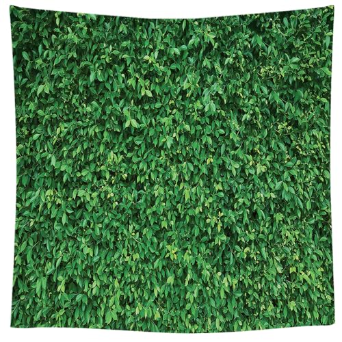 5x5Ft Grass Wall Backdrop - Green Leaves Lawn Party Photography Greenery Decoration for Birthday, Newborn Baby Shower, Wedding - size: 5X5Ft