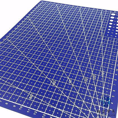 New A3 Double Side Craft Cutting Mat Cutting Board Sewing Pad Artist Carving Tools Handmade Crafts DIY Props (Blue) - color: Blue