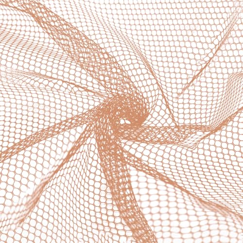 59" x 72"(2 Yards) Natural Mesh Fabric | Slightly Stretchy for Sewing Projects, Backpack Pocket and Straps, Netting Clothes and Shopping Bag - color: Natural