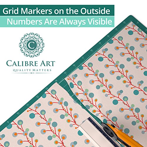 Calibre Art Self Healing Rotary Cutting Mat, Full 24x36, Best for Quilting | Ideal for Quilting and Sewing, Thick, Warp-Proof & Odorless, EN 71-3 Certified. Not From China. - size: 37"L x 25"W