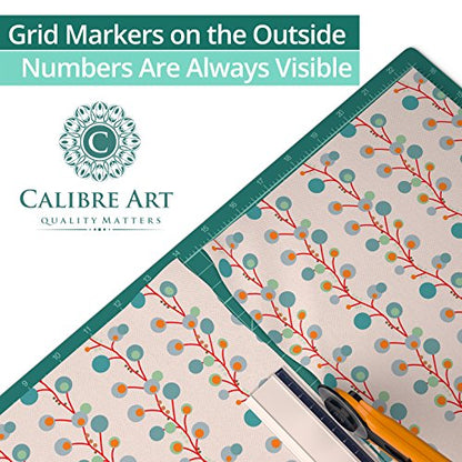 Calibre Art Self Healing Rotary Cutting Mat, Full 24x36, Best for Quilting | Ideal for Quilting and Sewing, Thick, Warp-Proof & Odorless, EN 71-3 Certified. Not From China. - size: 37"L x 25"W