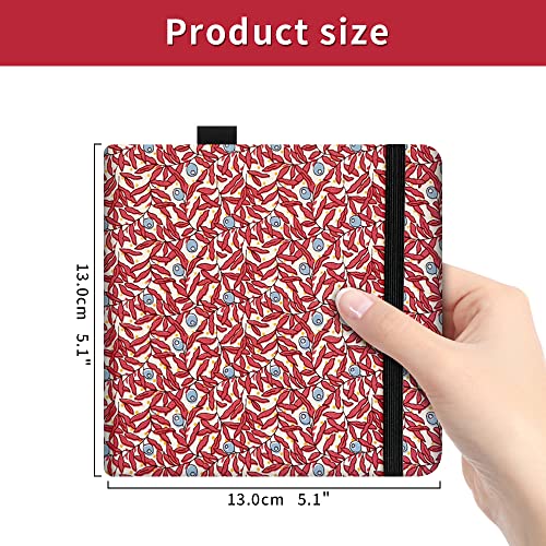 5x5 Watercolor Sketchbook,Mixed Media Pad,Travel Portable Drawing Journal | 140LB/300gsm 20Sheets/40Pages Watercolor Paper,Cold Press,Cloth Fabric Hardcover,Sewing Binding,Lay-Flat.Red Eye Ball - color: 300gsm-Red Eye Ball