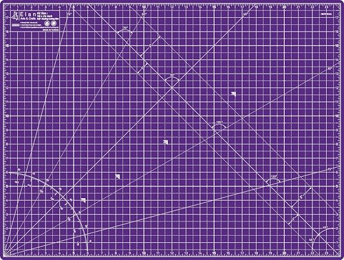Elan Cutting Mat A2 Pink & Purple, Self Healing Cutting Mat 18x24 Inch, 5-Ply Craft Board Pink, Hobby Board for Crafts 18x24 Inch - style: 24 x 18"