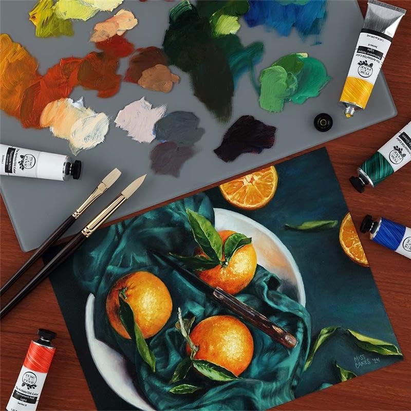 Tusc & Pine Artist Oil Paint - Burnt Sienna, 150 ml, Non-Yellowing, Rich & Creamy Consistency, Maximum Pigment Load, Small Batch Milled Oil Paints Made in the USA - color: Burnt Sienna, size: 5.07 Fl Oz (Pack of 1)