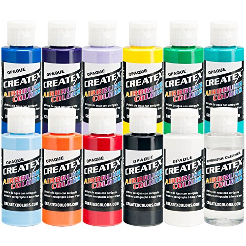Createx Airbrush Colors Opaque Colors Kit 11 2 Ounce Color Kit