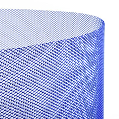 AggAuto Universal 40"x13" Car Grill Mesh 4x8mm Rhombic Hole Blue | Aluminum Alloy Automotive Grille Insert Bumper, One of the Most Multifunctional Shape Grids 100x33cm - size: 4x8mm Rhombus - Blue