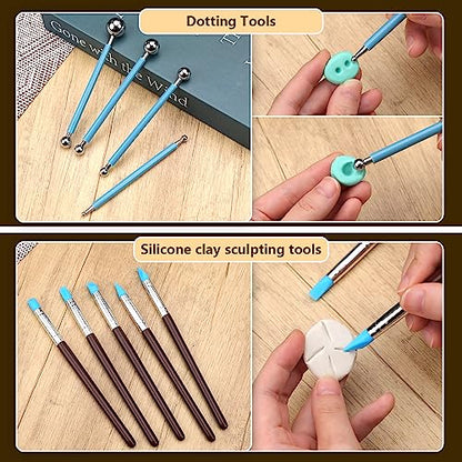 Clay Tools Kit, Pottery Tools, Polymer Clay Tools, Clay Sculpting Tools