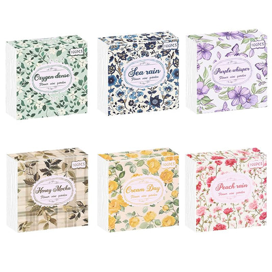 600 Sheets Vintage Floral Scrapbook Paper, 3x3 Inch Journaling Craft Paper