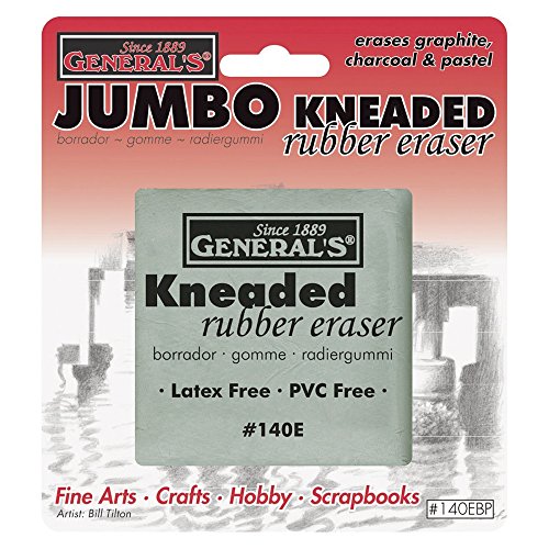 General Pencil Jumbo Grey Kneaded Eraser Multicolor