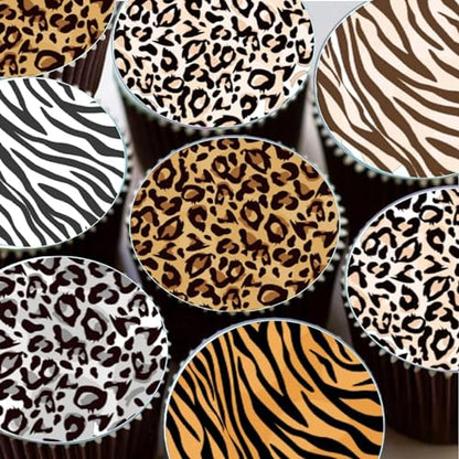 Leopard 5.5x5.5in Cheetah Animal Cow Print Skin Reusable Painting Template Stencils for Cake, Cookie Decorating & DIY Projects - style: Animal Prints