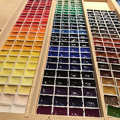 100Pcs Watercolor Half Pans Empty with Magnetic Stripe,Plastic Palette Tins | 1.8ml White Empty Artist Paint Pan Kits,Portable Travel Tin Case Palette Art Drawing,DIY Watercolor Oils Acrylics Painting - color: 100 Half Pans