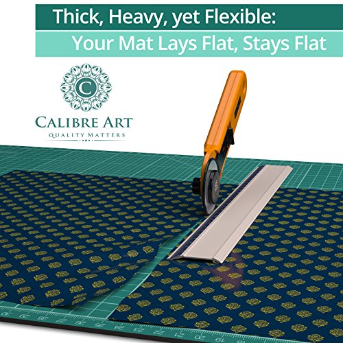 Self Healing Rotary Cutting Mat, Full 9x12, Scrapbooking Crafts | Great for Scrapbooking, Card Making, and Paper Crafts, Thick, Warp-Proof & Odorless, EN 71-3 Certified. Not From China. - size: 12"L x 9"W