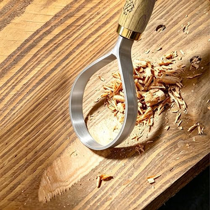 Wood Carving Scorp Knife. Round Carving Tool for Spoons, Bowls and Cups. Wood Carvers Rounded Hook Knife Spoon carving knife. (Large scorp) - style: Large scorp