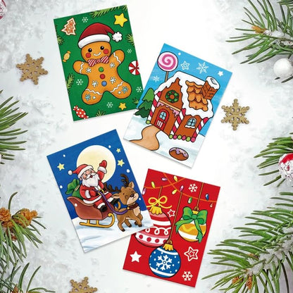 Louise Maelys Christmas Pre Drawn Canvas to Paint for Kids - color: CHRISTMAS