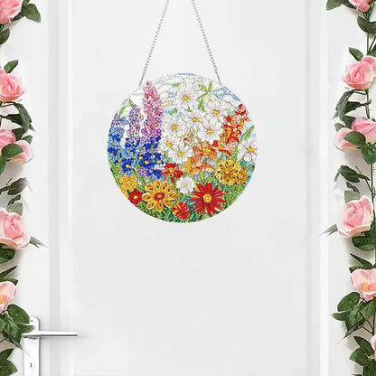 RYMILIE Hanging Diamond Art Kits for Adults Blossoms 8x8inch - color: DP04477