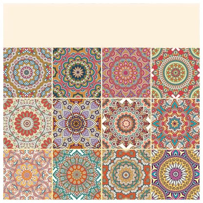 Scrapbook Paper, 24 Sheets 6"×6" 160gsm Single-Sided Patterned Cardstock - color: 24 sheets-datura