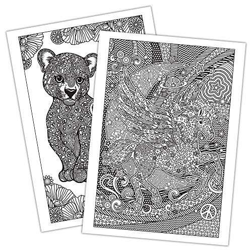 Lisa Frank 80 Page Advanced Coloring & Activity Book 45990 Bendon