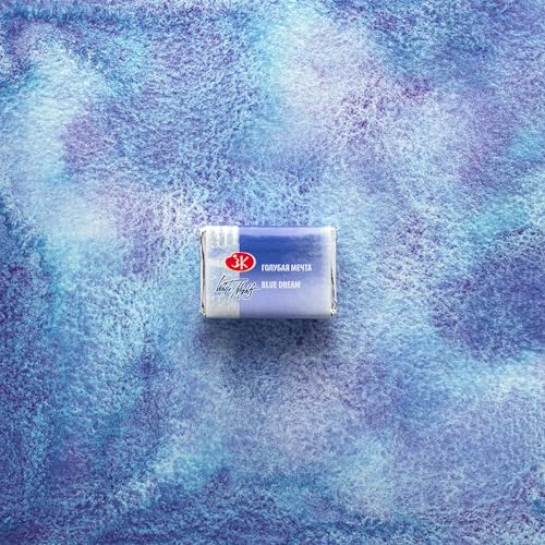 White Nights Limited Edition Granulation Metamorphoses Watercolor Collection of Professional Artist Grade Paints Vibrant Lightfast Colors by Nevskaya Palitra (Blue Dream) - color: Blue Dream