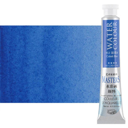 Marie's Masters Quality Watercolor Paint - Cobalt Blue, 9 mL - Concentrated Color, Pure Pigments, High Lightfastness Ratings - color: Cobalt Blue