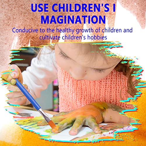 20 Strips 120 Pots Empty Paint Strips Mini Paint Cup Pots Storage Containers with Lids 20 Pieces (10 Miniature Detail+10 Flat Paint Brushes) for Kids Classrooms Schools Paintings Art Festivals - color: 20 Strips+10 Flat+10miniature Brush