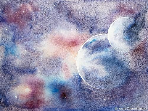 Schmincke - HORADAM® AQUARELL, Super Granulation, 14 971 001 Galaxy Pink, 5 ml tube, very strong granulating colors, finest, super granulating watercolors - color: 971 galaxy pink