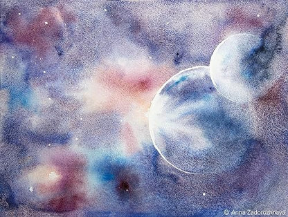 Schmincke - HORADAM® AQUARELL, Super Granulation, 14 971 001 Galaxy Pink, 5 ml tube, very strong granulating colors, finest, super granulating watercolors - color: 971 galaxy pink
