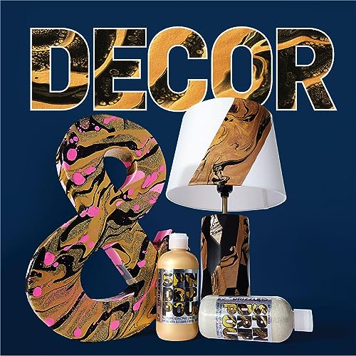 FolkArt Drizzle Tidal Wave Flash Pre-Mixed Fluid Acrylic Pouring Paint, 9 fl oz Premium Paint Perfect for Indoor & Outdoor Arts and Crafts Projects, 51085