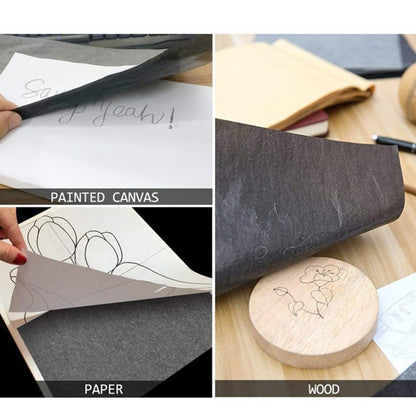 VILLCASE Carbon Transfer Paper Graphite Tracing Paper for Drawing Wood Canvas Fabric and Ceramic DIY Projects 11.61 X 8.26 in Carbon Copy 100 Sheets