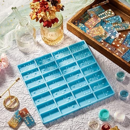 Patelai Domino Molds for Epoxy Resin Domino Resin Molds Silicone Mold - size: Classical