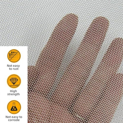 Woven Wire Mesh Stainless Steel Mesh Screen 15.7" x 78.7" Wire Mesh Window Screen Roll for Vent Cage Garden 40 Mesh