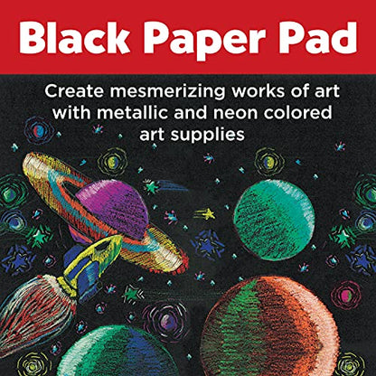 Faber-Castell Black Paper Pad 9" X 12" 25 sheets - size: 9" x 12", style: Black Paper Pad