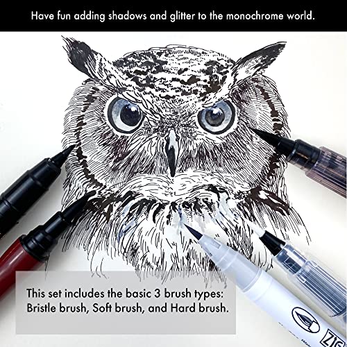 Kuretake Zig Inktober pen set, for Illustration, Manga Drawing, Lettering and Calligraphy, Professional Artist, Made in Japan (Basic No.3(5pcs.)) - style: Basic No.3(5pcs.)