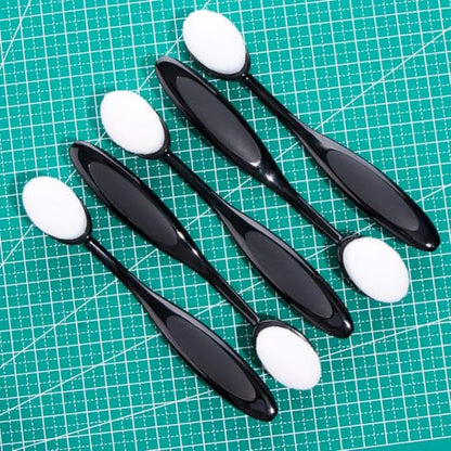 UNIMEIX 15 Pack Craft Ink Blending Brushes Set Tool Card Making Supplies Blender Brush for Card Making（Size 4, 0.82" Brush Head）