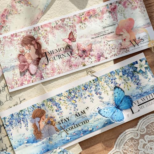 Washi Tape Stickers for Scrapbooking,Ripples Scrapbook Stickers for DIY - color: Flower