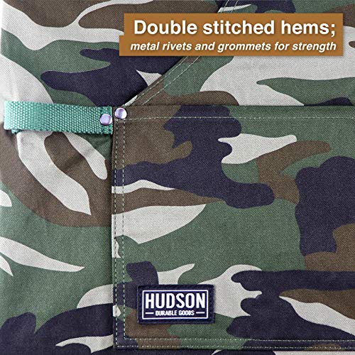 Hudson Durable Goods - Professional Grade Chef Apron for Kitchen, BBQ & Grill - color: Camouflage
