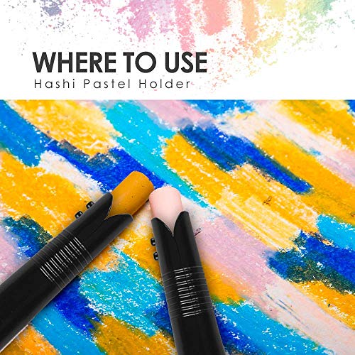 HA SHI Adjustable Pastel Holder, 2 Pack, Stick Extender for Soft Pastels - color: Pastel Holder (2 Pieces)