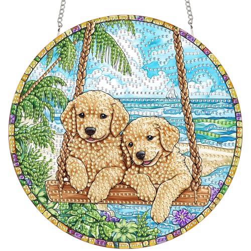 Bimkole Swing Dog Hanging Diamond Pearl Art Kits for Adults Pendant C36 - color: Hanging-Swing Dog