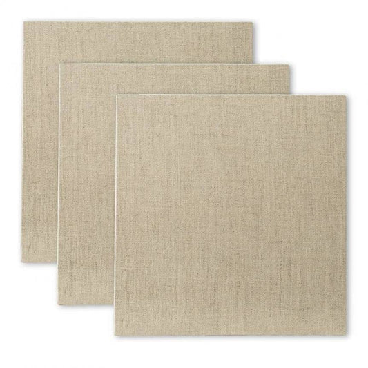 Senso Clear Primed Linen Panels - 4x4-3 Pack of Panels for Painting Oils, Acrylics, Pastels and More - size: 4x4"