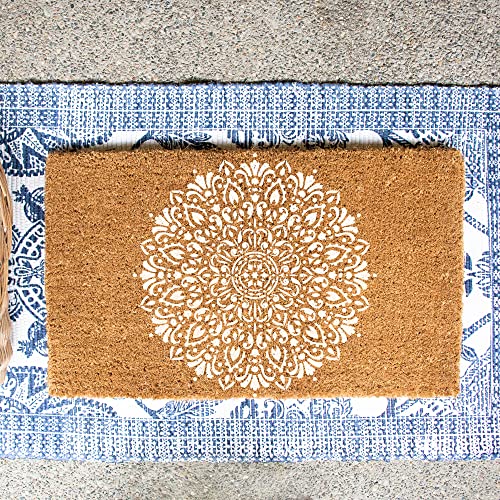 Harmony Mandala Floor Stencil - Furniture Stencil, Template for Painting - size: 35"x35"