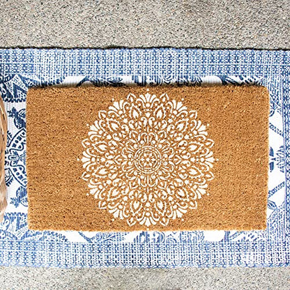 Harmony Floor Stencil - Mandala Template, Furniture Stencil - size: 12"x12"