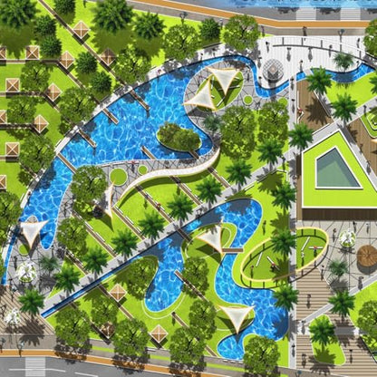 Baluue Artificial River Tile Sheet 5 Sheets Water Diorama Sheets for Sand Table Model Fake Water Texture Paper for Stream Model Mini Landscape DIY Display 11.61 X 8.26 in