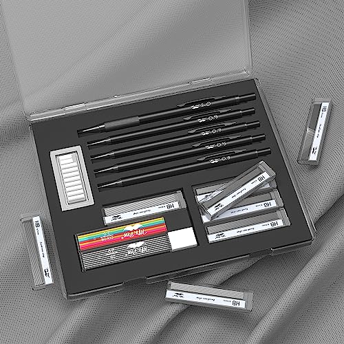 Mr. Pen- Metal Mechanical Pencil Set with Lead and Eraser Refills & Kneaded Erasers 16 Pack