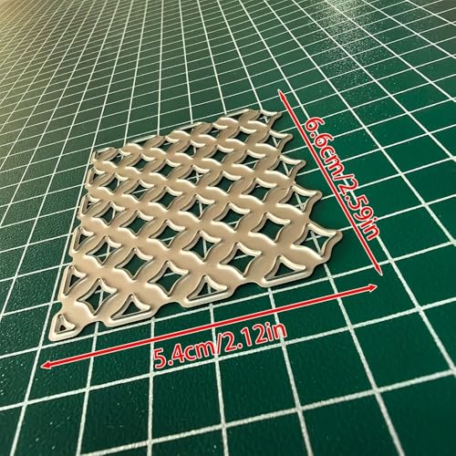 Lapoo Geometric Cutting Die for Scrapbooking - Durable, Metal Cutting Die for DIY Scrapbook Photo Album Decorative Paper Card, Card Making Supplies (Fence Background Frame 2.6 x 2.1 in) - color: Fence Background Frame 2.6 x 2.1 in