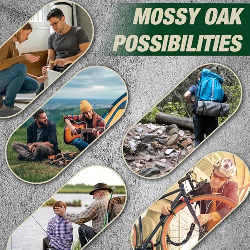 MOSSY OAK 10-in-1 Folding Pocket Knife with Saw, Stainless Steel | Includes can opener and screwdrivers, ideal for EDC, camping, hiking, fishing, and outdoor adventures