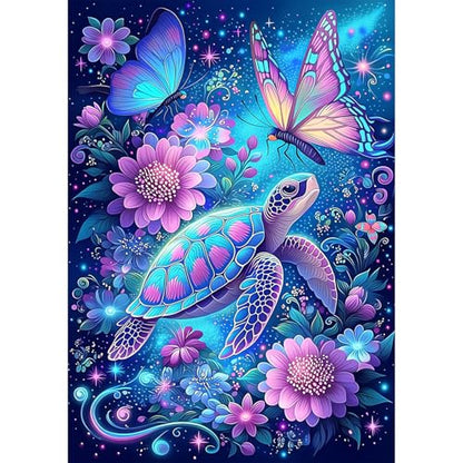MAXBYE Diamond Painting Kits for Adults Beginners,Turtle 5D Full Round Drill Diamond Art Kit, Easy DIY Dot Painting Gem Craft for Home Wall Art 12x16in - color: ZD058