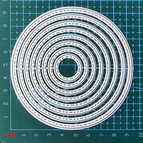 Cutting Dies Stencil Triangle Square Rectangle Round Ellipse Metal Mould for DIY Scrapbook Album Paper Card - style: Basic dies set