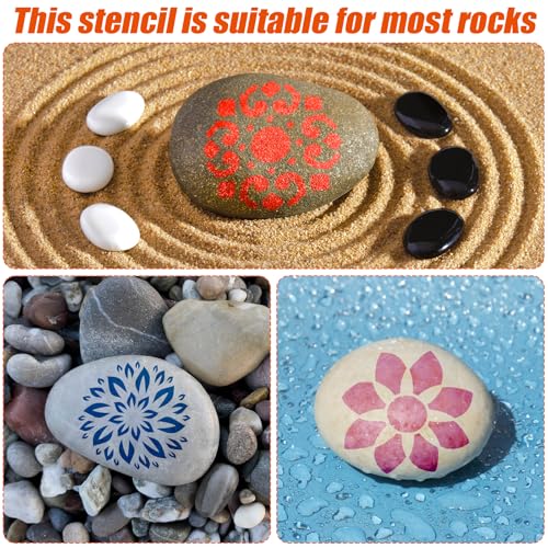 BOXOB 60pcs Mandala Stencils, 2x2 Inch Reusable Mandala Stencils | for Painting, Drawing, Crafts, Art Projects - style: A